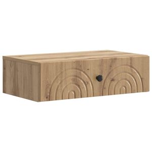 vidaXL Wandmontierter Beistelltisch 59 x 34,5 x 17 cm Holzwerkstoff
