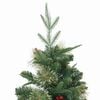 vidaXL K&uuml;nstlicher klappbarer Weihnachtsbaum Gr&uuml;n 120 cm PE und PVC