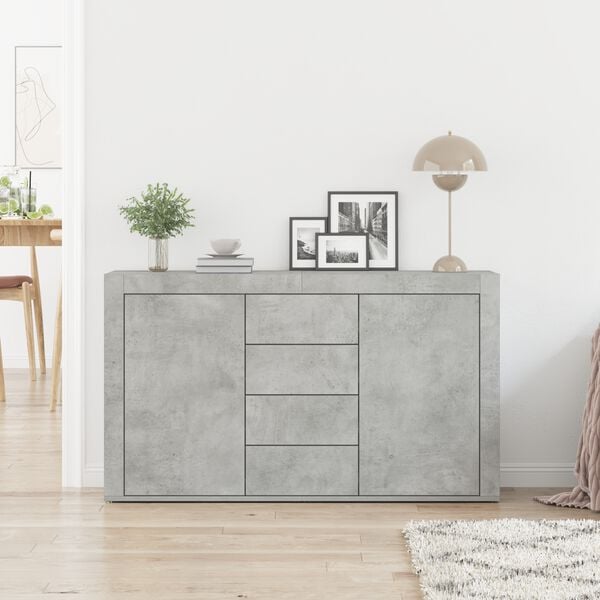 vidaXL Sideboard Beton Grau 120 x 36 x 69 cm Holzwerkstoff
