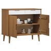 vidaXL Sideboard MOLDE Braun 90x40x80 cm Massivholz Kiefer