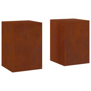 vidaXL Pflanzenst&auml;nder 2 stk. Rostoptik 24 x 24 x 35 cm