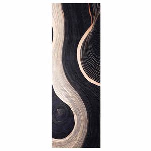 vidaXL K&uuml;chen Teppich Schwarz 180 x 60 cm Samt