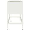vidaXL Hochbeet Gartenpflanzer Wei&szlig; 60 x 26 x 48 cm Stahl