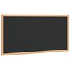 vidaXL Kreidetafel mit Rahmen aus massivem Kiefernholz Schwarz 60 x 30 cm