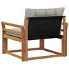 vidaXL Outdoor-Sofagarnitur Massives Akazienholz und Textilene Natur