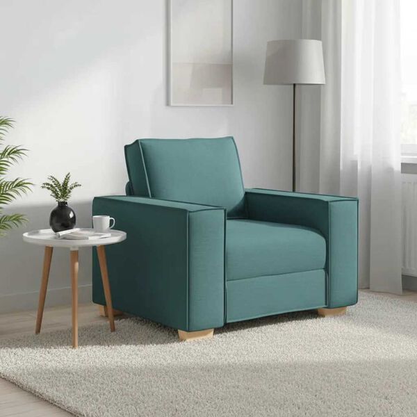 vidaXL Sofa Stuhl Dunkelgr&uuml;n 100x78x84 cm Stoff