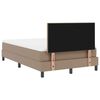 vidaXL Boxspringbett mit Matratze Cappuccino 120 x 200 cm Kunstleder