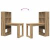 vidaXL Schreibtisch Artisan-Eiche 122 x 67 x 145 cm Holzwerkstoff