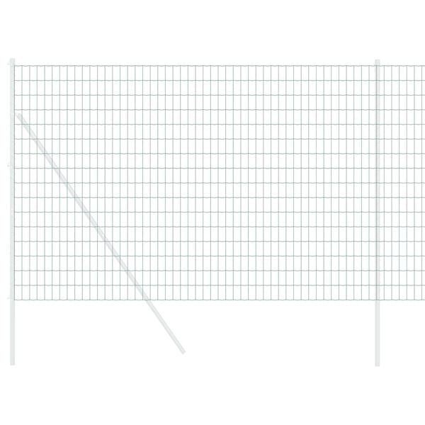 vidaXL Eurozaun Grün 1,6 x 10 m PVC-beschichtetes Eisen