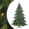vidaXL K&uuml;nstlicher klappbarer Weihnachtsbaum Gr&uuml;n 180 cm PVC und Stahl