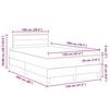 vidaXL Boxspringbett mit Matratze Hellgrau 120 x 200 cm Stoff