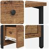 vidaXL Nachttisch mit Schubladen Altholz 30 x 60 x 60 cm Holzwerkstoff