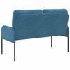 vidaXL Sofas mit Kissen 110cm Blau Sperrholz