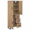 vidaXL Highboard mit Schubladen 2 pcs Artisan-Eiche 69,5 x 34 x 180 cm