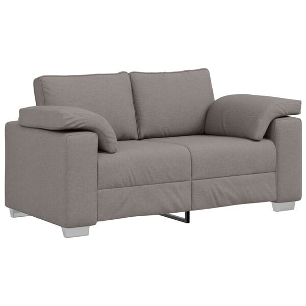 vidaXL Sofa 120cm Taupe Stoff