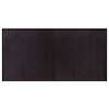 vidaXL Teppich Rechteckig Dunkelbraun 100x200 cm Bambus