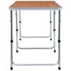vidaXL Klappbarer Campingtisch Aluminium 180 x 60 cm