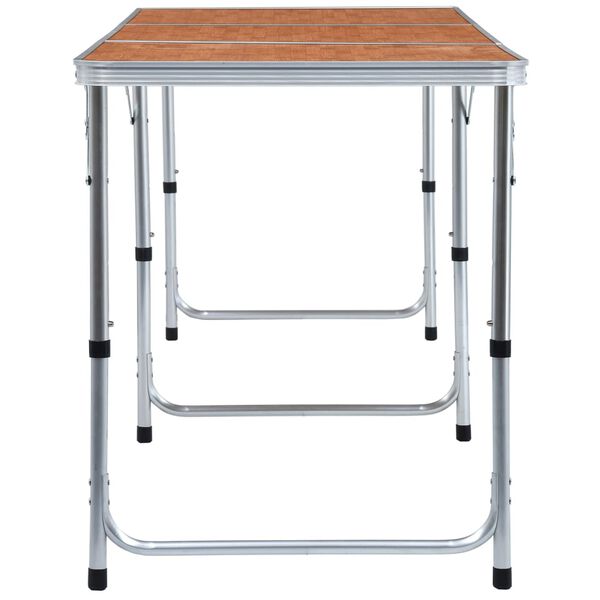 vidaXL Klappbarer Campingtisch Aluminium 180 x 60 cm