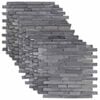 vidaXL Mosaikfliesen Grau 30 x 30 cm Marmor