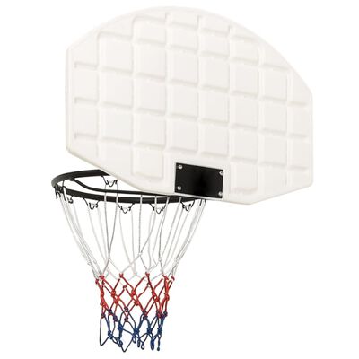 vidaXL Basketballkorb Weiß 71x45x2 cm Polyethylen