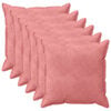 vidaXL Kissenbezug 6 pcs HOUTEN Rosa 65 x 65 cm Samt
