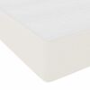 vidaXL Bettrahmen mit Matratze Creme 120 x 190 cm Stoff
