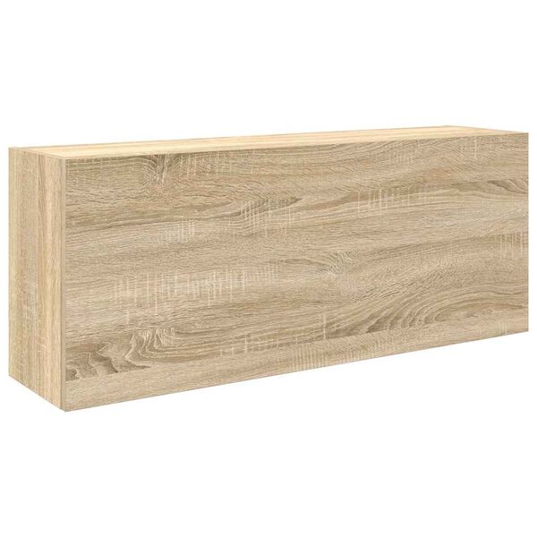 vidaXL Bad-Wandschrank Sonoma-Eiche 100x25x40 cm Holzwerkstoff
