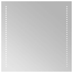 vidaXL LED-Badezimmerspiegel Transparent 50 x 50 cm Geh&auml;rtetes Glas