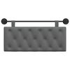 vidaXL H&auml;ngevorderseite Wandmontiert Dunkelgrau 110 x 55 x 7 cm Stoff