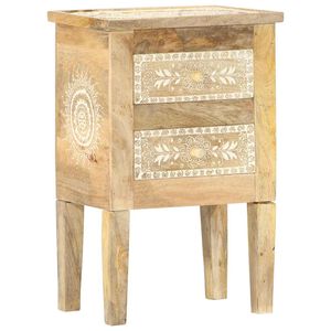 vidaXL Nachttisch Handbemalt 40&times;30&times;60 cm Mango Massivholz