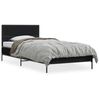 vidaXL Bettgestell Schwarz 90x190 cm Holzwerkstoff und Metall
