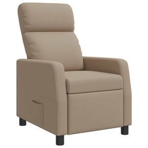 vidaXL Liegesessel Cappuccino Kunstleder
