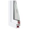 Kellerfenster RISOR Wei&szlig; 50 x 50 cm PVC und Glas