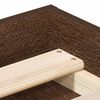 vidaXL Bettgestell Braun Eichen-Optik 200x200 cm