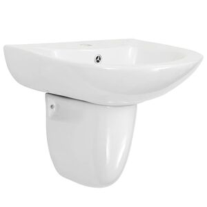 vidaXL Waschbecken Wei&szlig; 52 x 45 x 49 cm Glasierte Keramik
