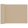 vidaXL Balkon Sichtschutz 180 x 500 cm Polyester Beige