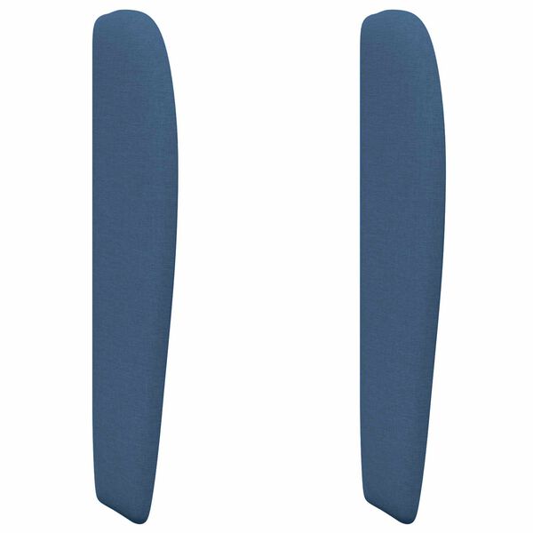 vidaXL Kopfteil Ohr Blau 80 x 23 x 6 cm Stoff
