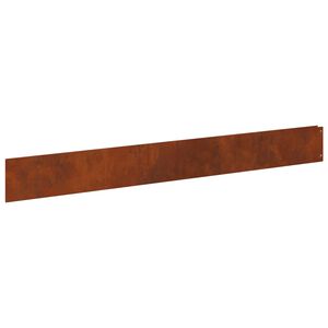 vidaXL Rasenkante 10 stk. 100 x 12 cm Stahl Rostoptik