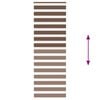 vidaXL Doppelrollo Braun 70x200 cm Stoffbreite 65,9 cm Polyester