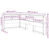 vidaXL Kopfteil mit B&uuml;cherregal L-Form 90 cm Massivholz Kiefer