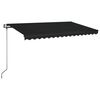 vidaXL Markise Automatisch Einziehbar 400x350 cm Anthrazit