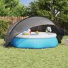 vidaXL Pool-Dome Schwarz 405 x 405 x 192 cm