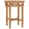 vidaXL Bistrotisch &Oslash;60x60 cm Teak Massivholz