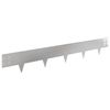 vidaXL Raseneinfassung 10 pcs 100 x 15 cm Stahl Silber