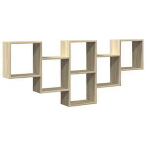 vidaXL Wandregal Sonoma-Eiche 159x18x66 cm Holzwerkstoff