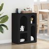 vidaXL Sideboard Schwarz 59 x 35 x 80,5 cm Holzwerkstoff