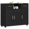 vidaXL Holzschrank Schwarz 88,5 x 30,5 x 73 cm Holzwerkstoff
