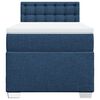 vidaXL Boxspringbett mit Matratze Blau 90x190 cm Stoff