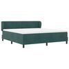 vidaXL Boxspringbett mit Matratze Dunkelgr&uuml;n 180 x 200 cm Samt