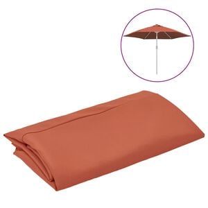 vidaXL Ersatzbezug f&uuml;r Sonnenschirm Terracotta-Rot 300 cm